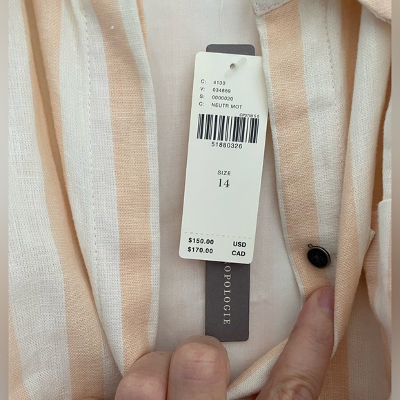 Anthropologie Billie shirt dress new with tags 14 - Picture 8 of 12